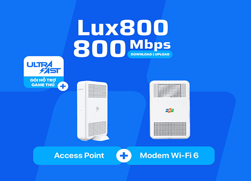 giá gói cước cáp quang fpt lux 800